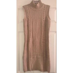 BANANA REPUBLIC SLEEVELESS CABLE KNIT SWEATER DRESS SIZE SMALL